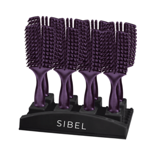 Sibel Proflex Haarborstel Display -Burgundy