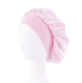 Satijnen Slaapmuts -Licht Roze